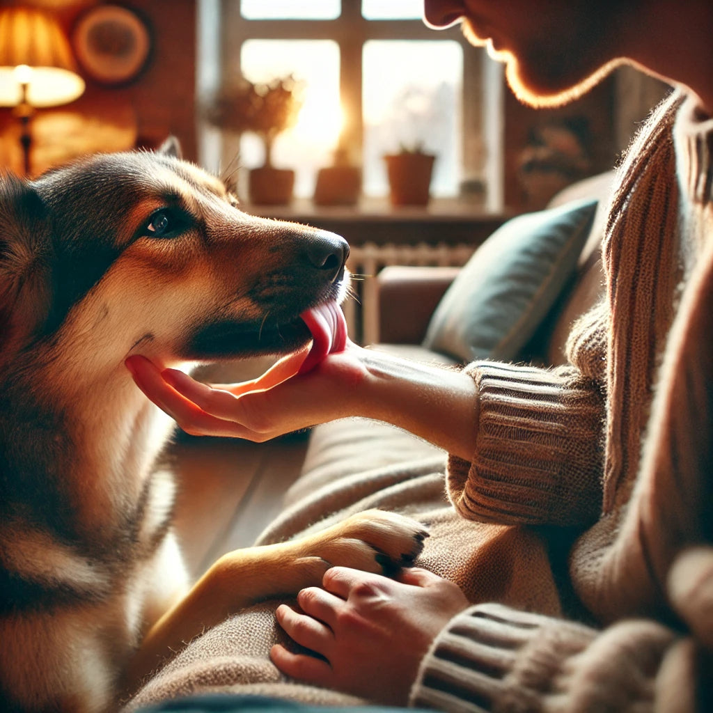 What does it mean when a dog licks you?