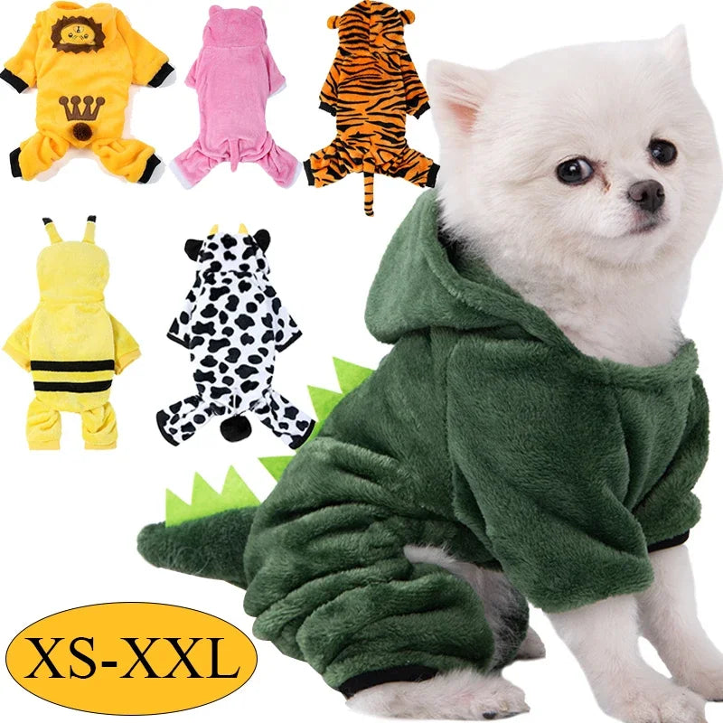 Soft Fleece Dog Jumpsuit – Warm & Cozy Pet Clothing