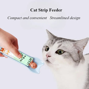 Cat Strip Feeder – Scoop & Squeezer for Puree Snacks