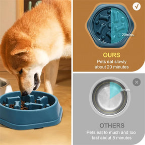 Dog Slow Feeder Bowl – Anti-Choking Food Bowl for Healthy Eating